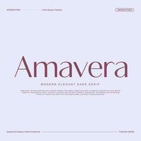 Amavera Modern Elegant Sans Serif Font
