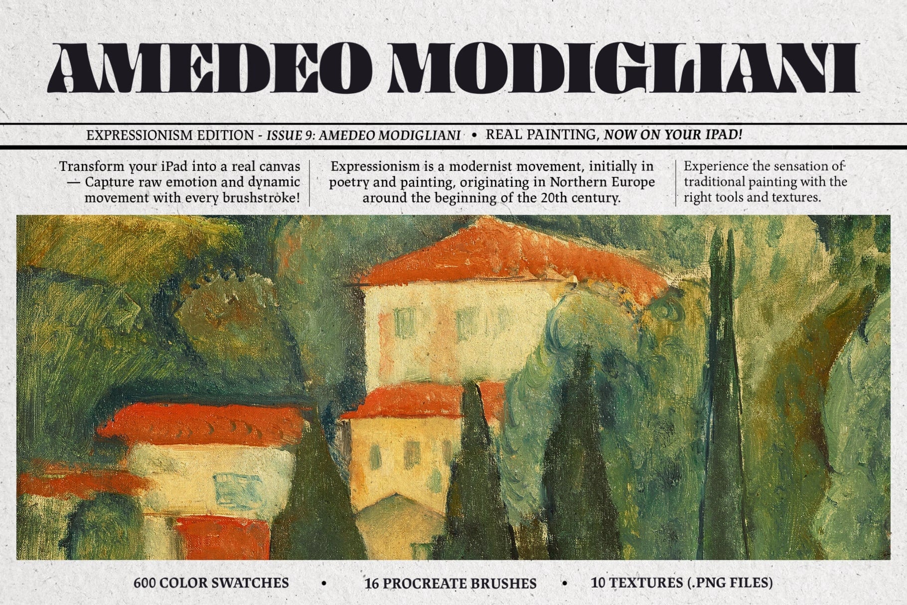 Amedeo Modigliani Procreate Kit