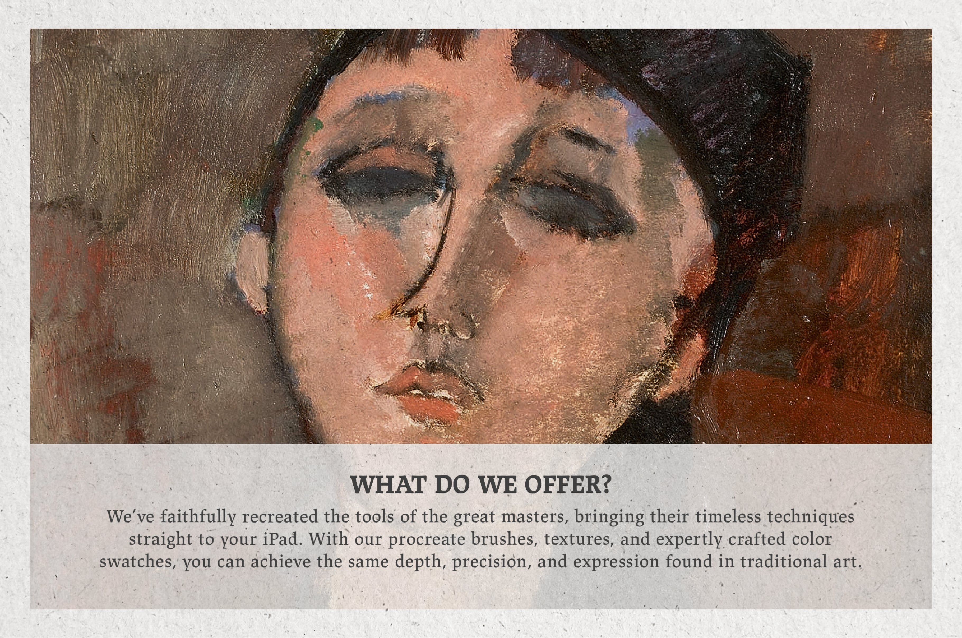 Amedeo Modigliani Procreate Kit