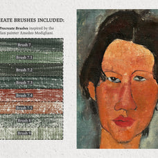 Amedeo Modigliani Procreate Kit