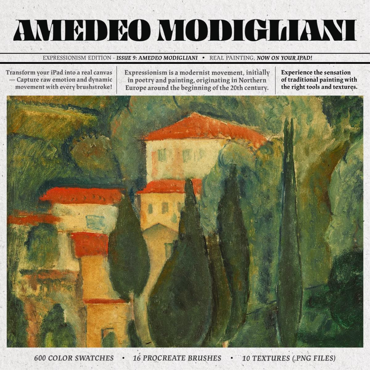 Amedeo Modigliani Procreate Kit