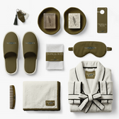 Amenities Flat Lay Mockup – Tropical Suite - T.BW Mockup Collection