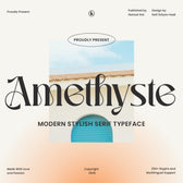 Amethyste Modern Stylish Serif Typeface