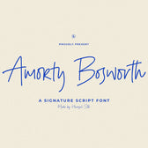 Amorty Bosworth Signature Script Font