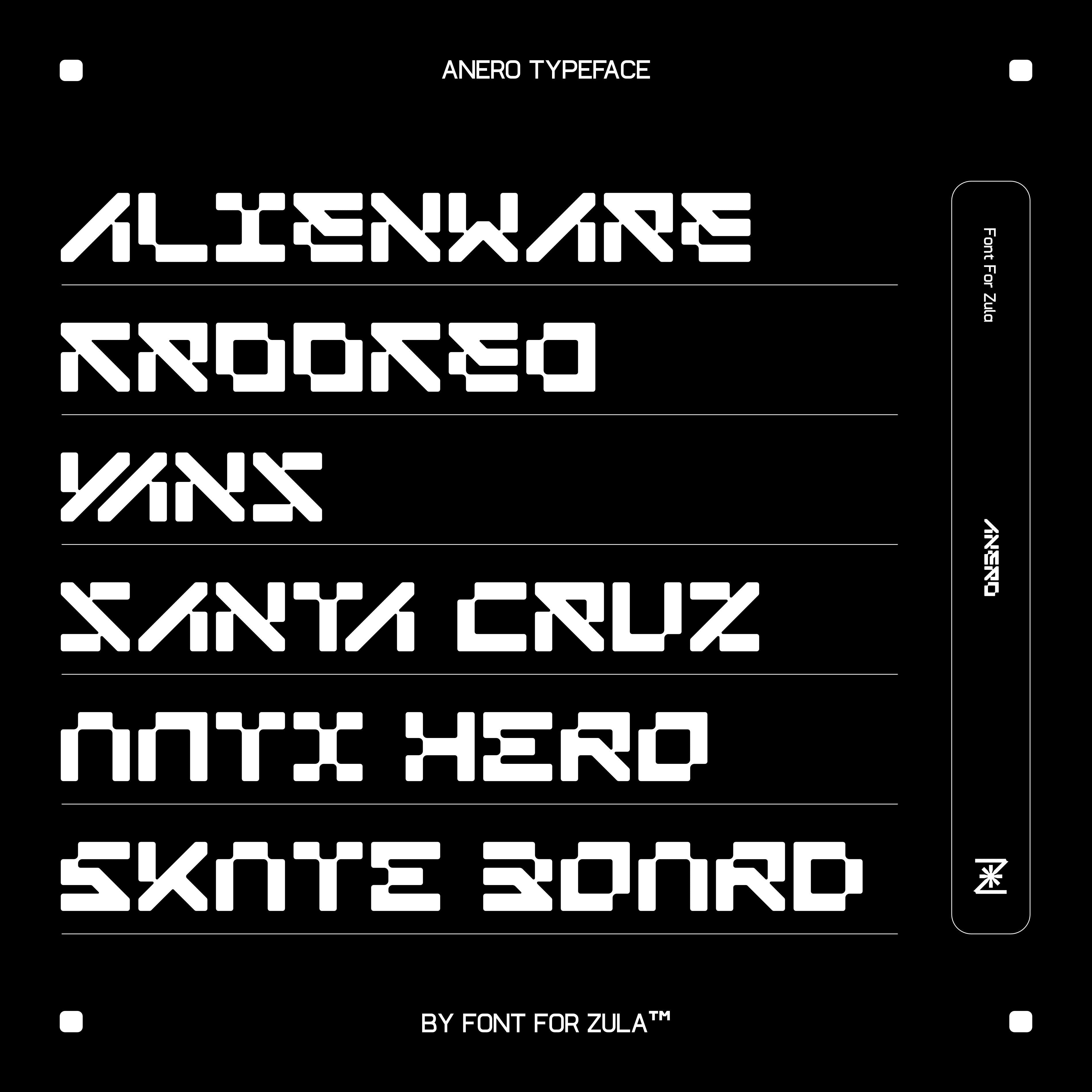 ANERO Typeface
