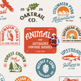 Animal and Outdoor Badges Collection