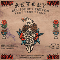 ANTORY TATTOO Hand Drawn Font