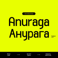 Anuraga Minimal Cyrillic Sans Serif Font by Vadova Studio, preview 1