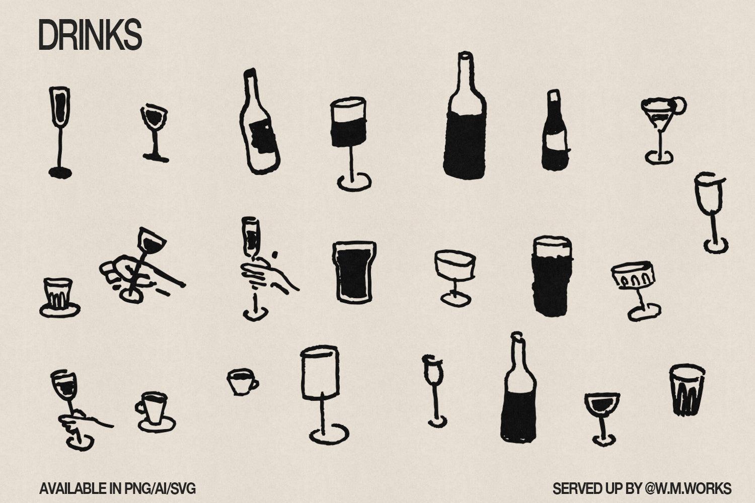 Aperitivo Illustrations