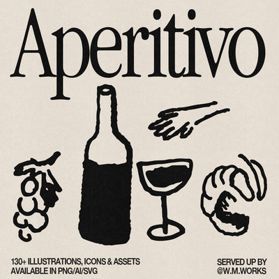 Aperitivo Illustrations