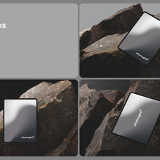 Apple Devices Mockups on Rock Surfaces