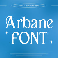 Arbane – Art Nouveau Font