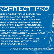Architect Pro: Handwriting Font