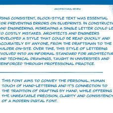 Architect Pro: Handwriting Font
