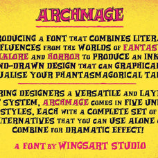 Archmage - A Phantasmagorical Serif Font