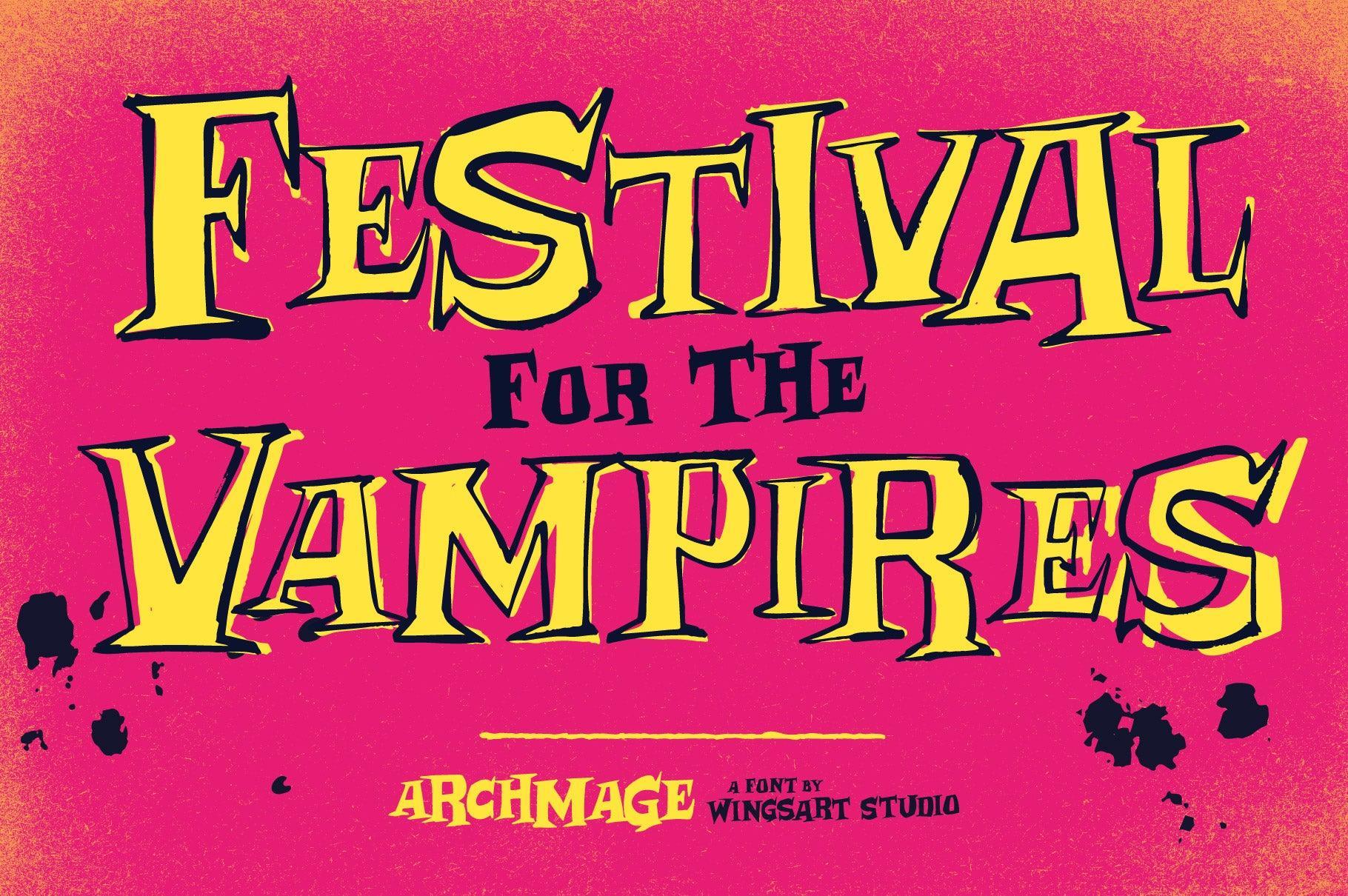 Archmage - A Phantasmagorical Serif Font