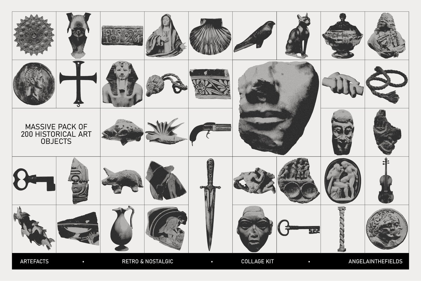 ARTEFACTS Academia Collage Kit by angelainthefields