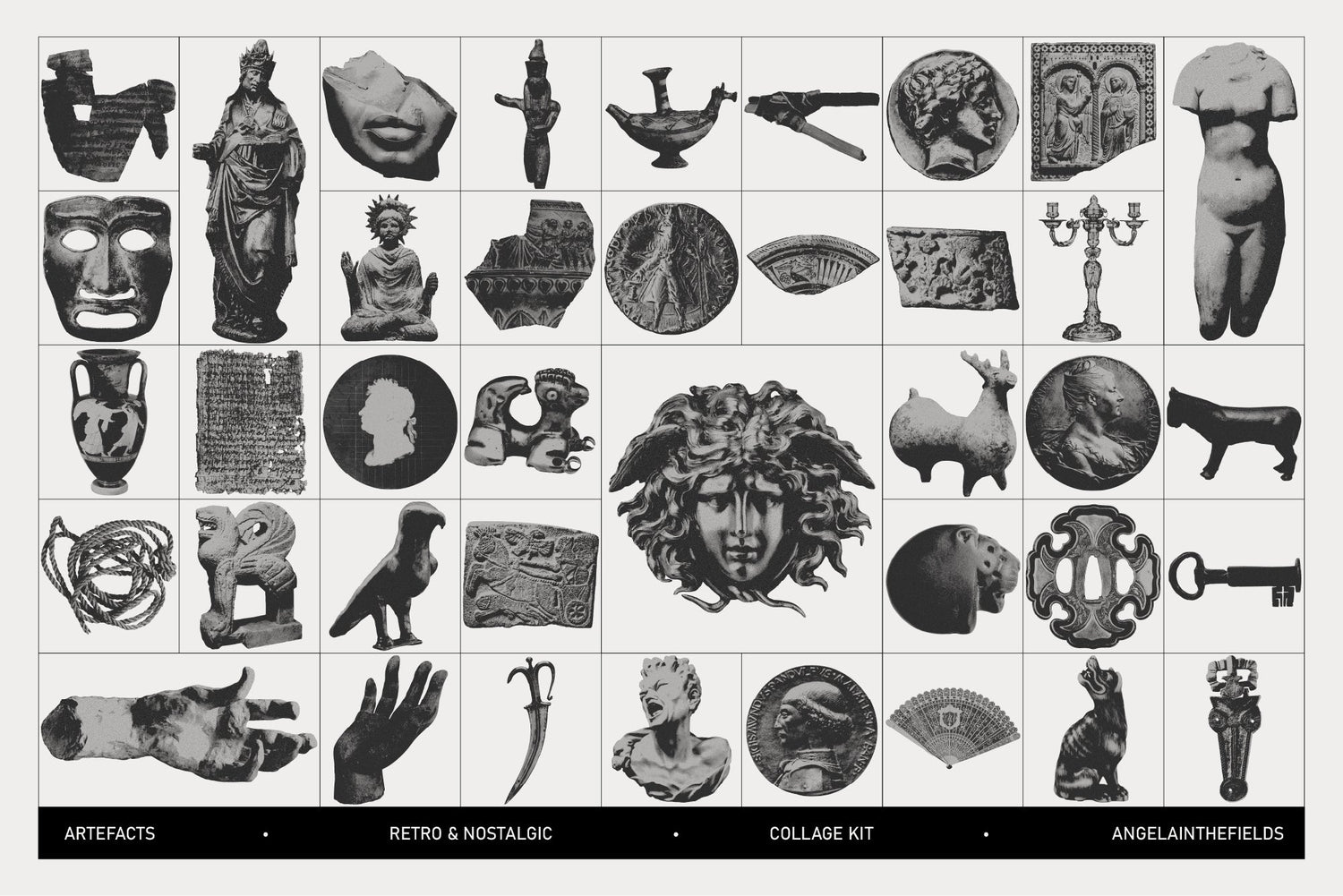 ARTEFACTS Academia Collage Kit by angelainthefields