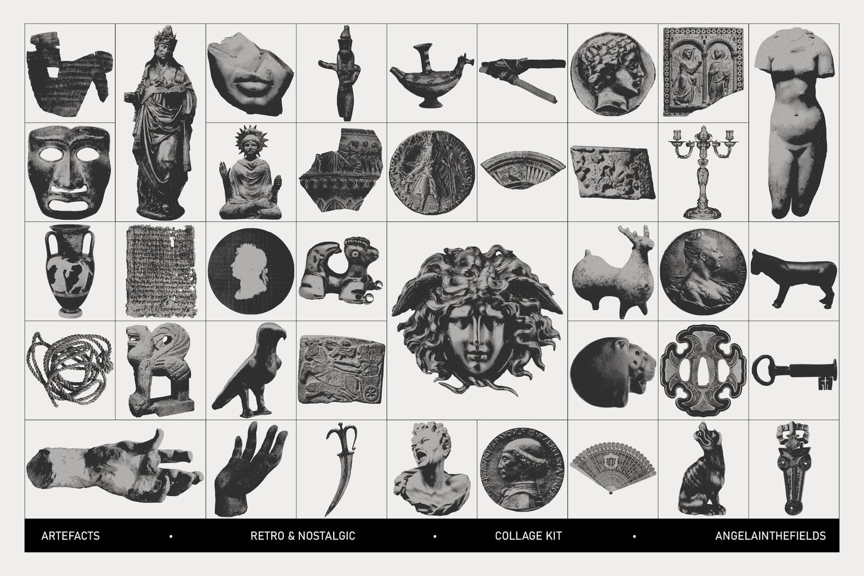ARTEFACTS Academia Collage Kit by angelainthefields