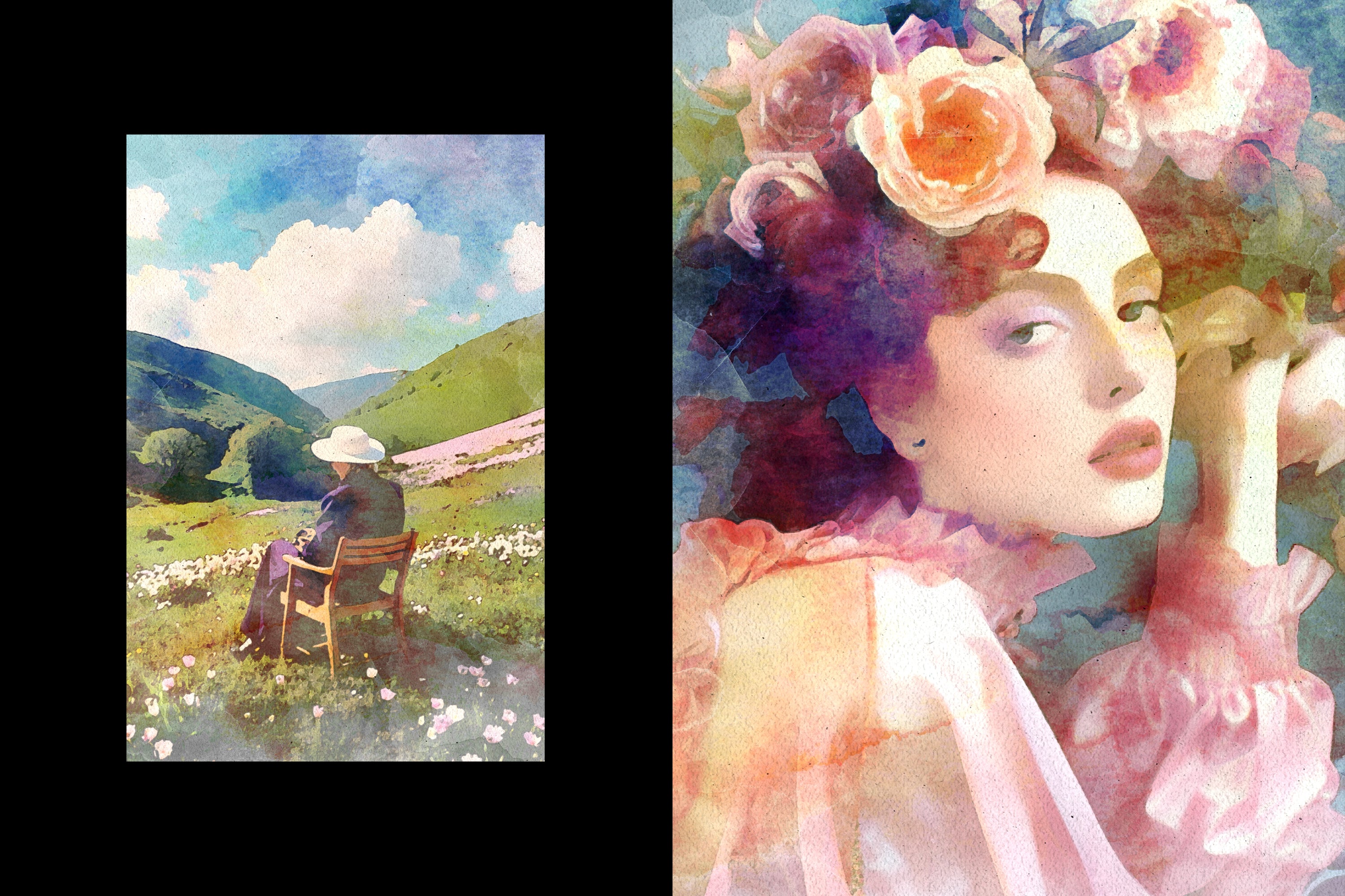 Artistic Watercolor Photo Effect