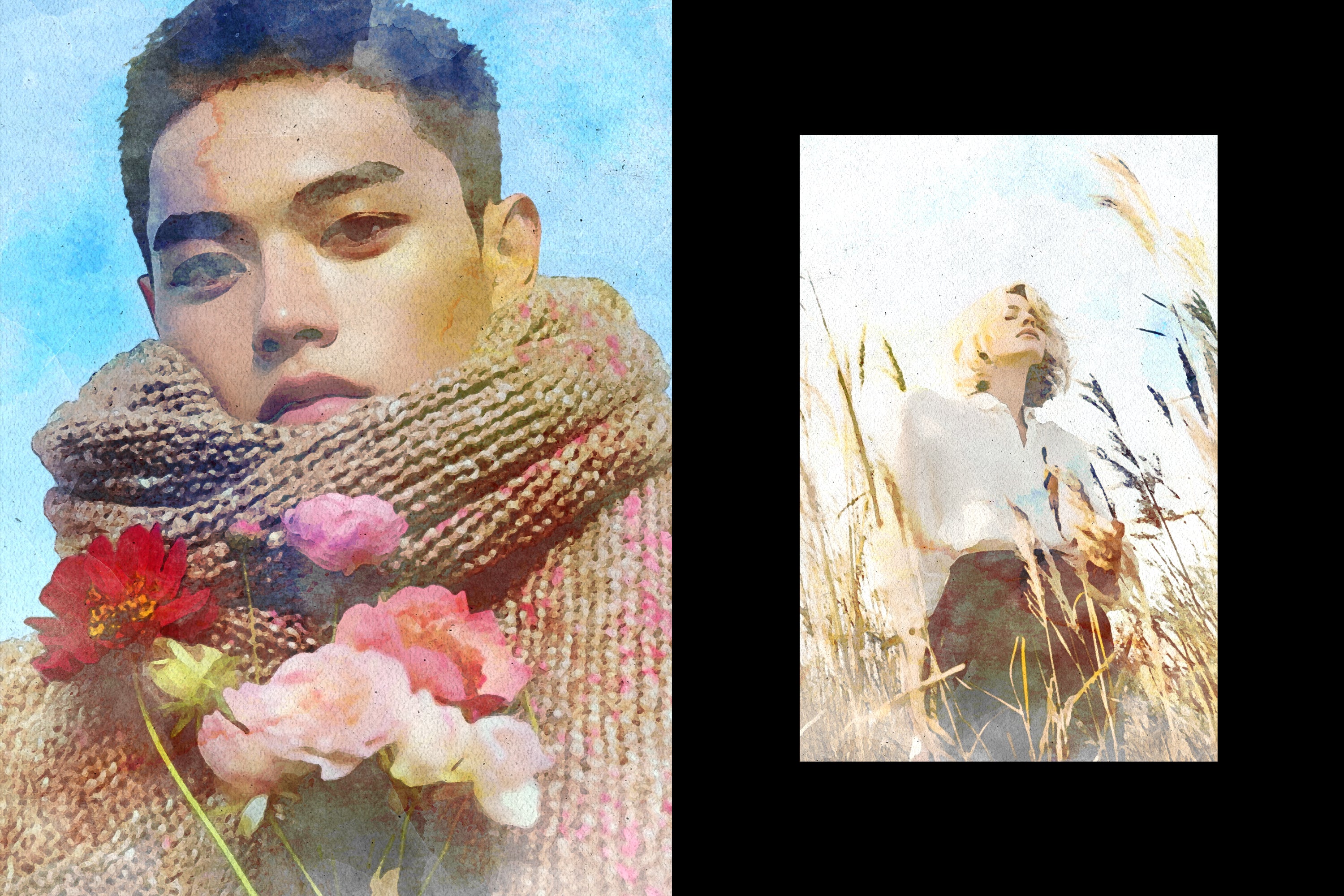 Artistic Watercolor Photo Effect