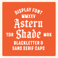 Astern Shade - Blackletter Font