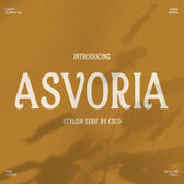 Asvoria – Stylish Serif