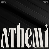 Athemi - Elegant Condensed Serif Logo Font