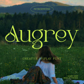Augrey Creative Display Font