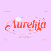 Aurekia Stylish Script Typeface Font