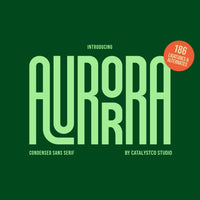 Aurora Condensed Sans Serif Font