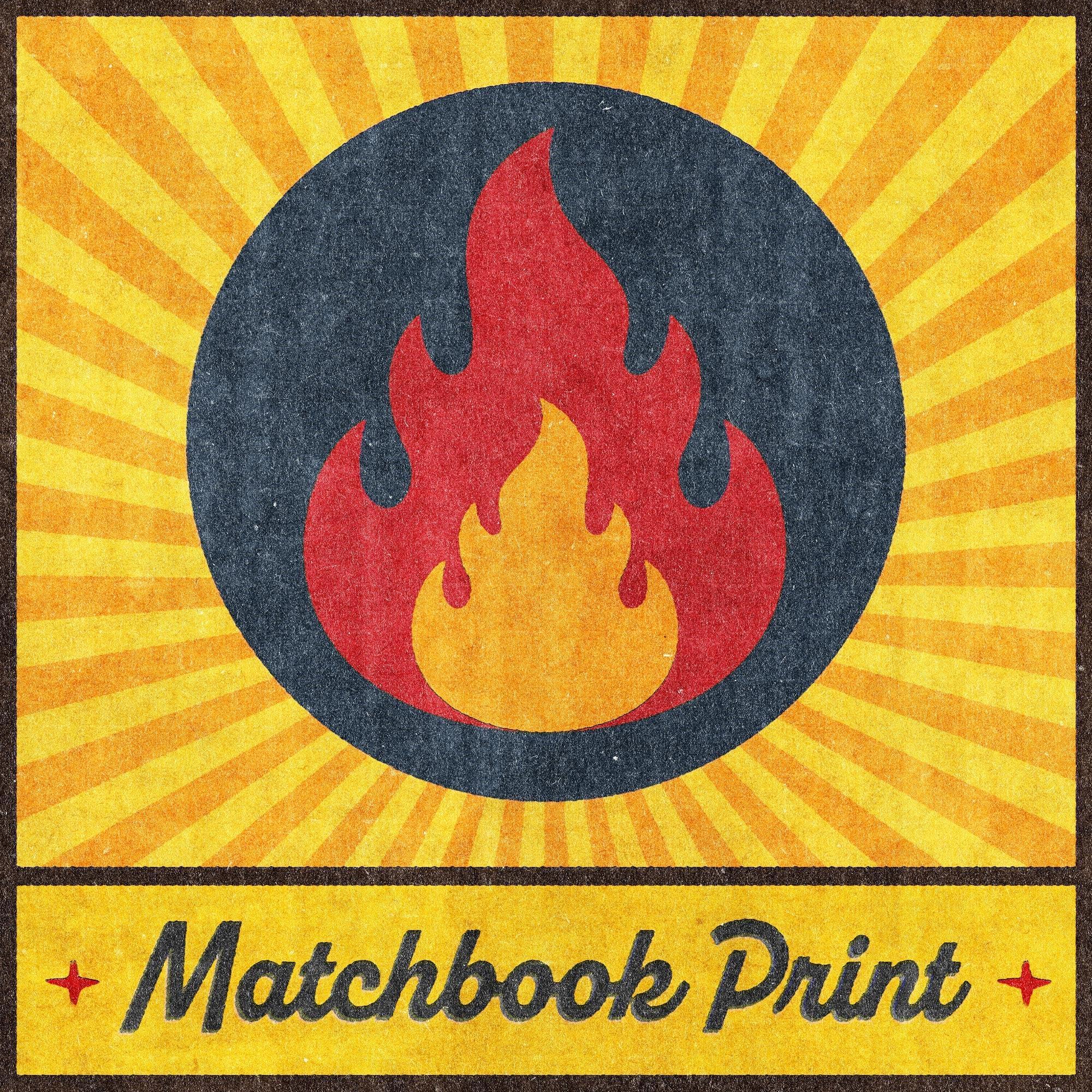 Authentic Matchbook Design Template