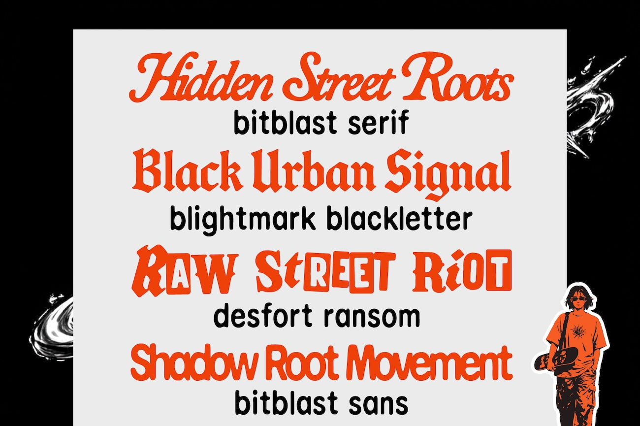 Authentic Streetwear - Font Bundle by Edignwn Type