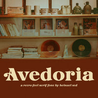 Avedoria Bold Retro Serif Font