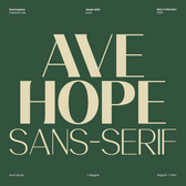 Avehope – A Modern Geometric Sans