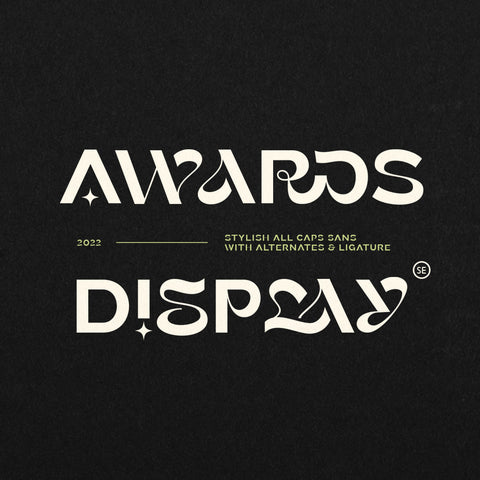 Awards - Stylish Display Sans