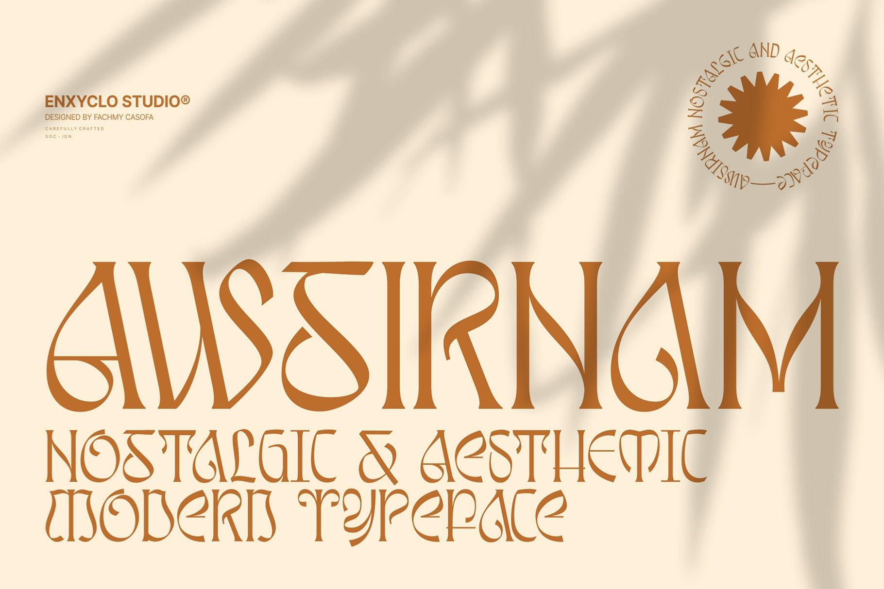 Awsirnam - Aesthetic Serif Font