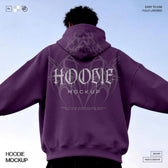 Back Hoodie Mockup with Open Arms