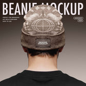 Back View Beanie Mockup