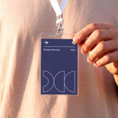 Badge Mockup on Lanyard