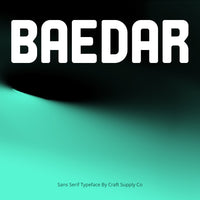 Baedar – Bold Rounded Sans Serif