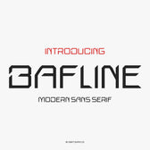 Bafline – Futuristic Sans Serif