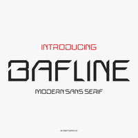 Bafline – Futuristic Sans Serif