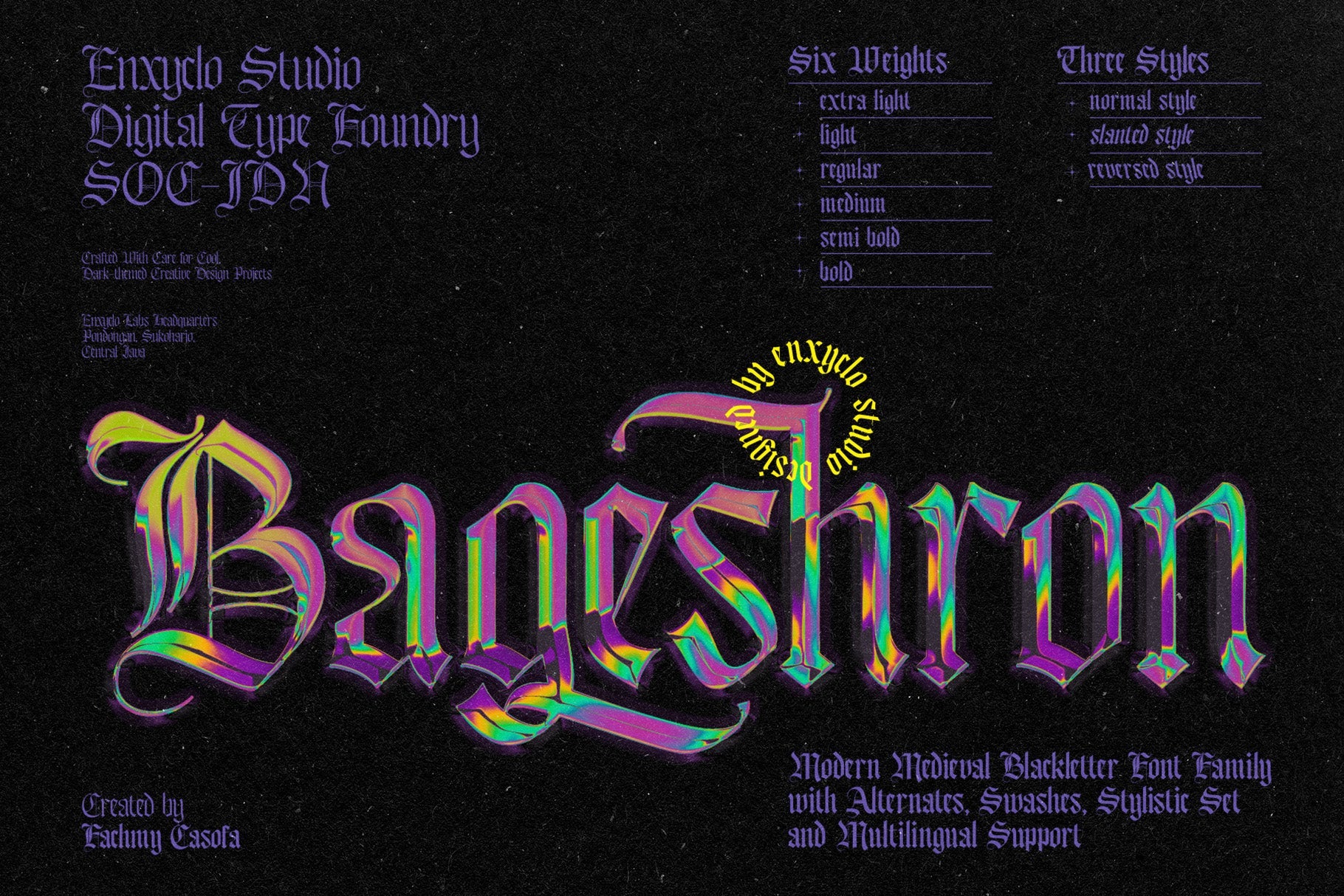 Bageshron - Blackletter Font Family