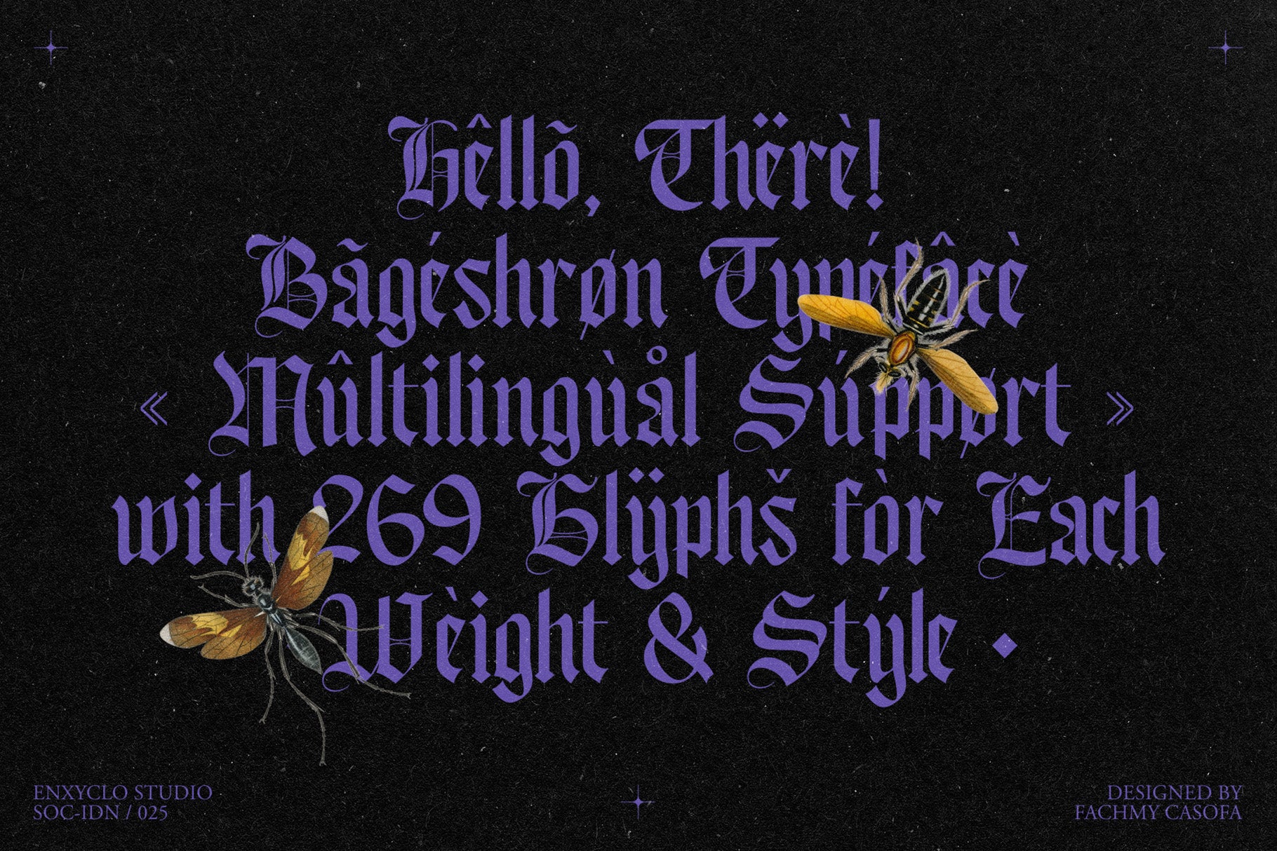 Bageshron - Blackletter Font Family