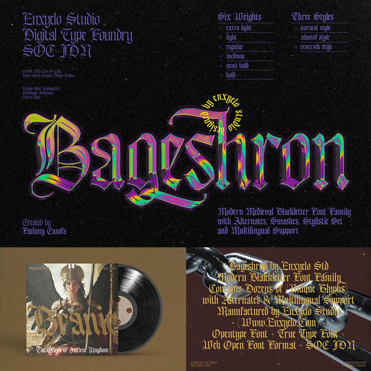 Bageshron - Blackletter Font Family