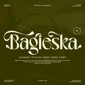 Bagieska Stylish Sans Serif Font