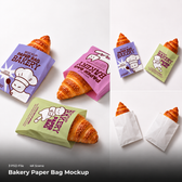 Bakery Paper Bag Mockup