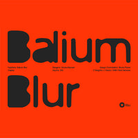 Balium Blur — Distorted Sans Serif Display Font
