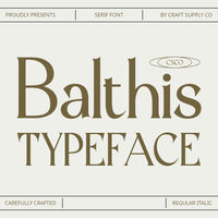 Balthis – Modern Font